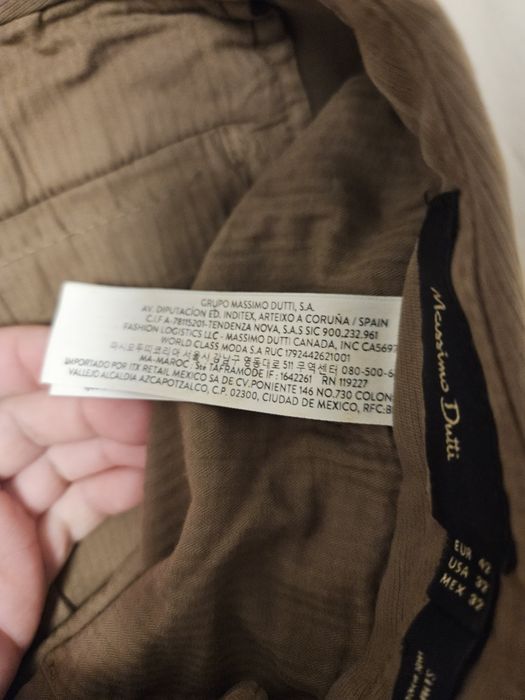 Pantaloni barbati maro massimo dutti w42