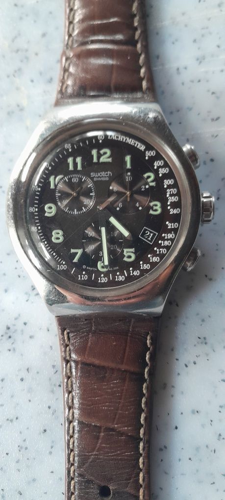 Часы Швейцарские SWATCH Хронограф!