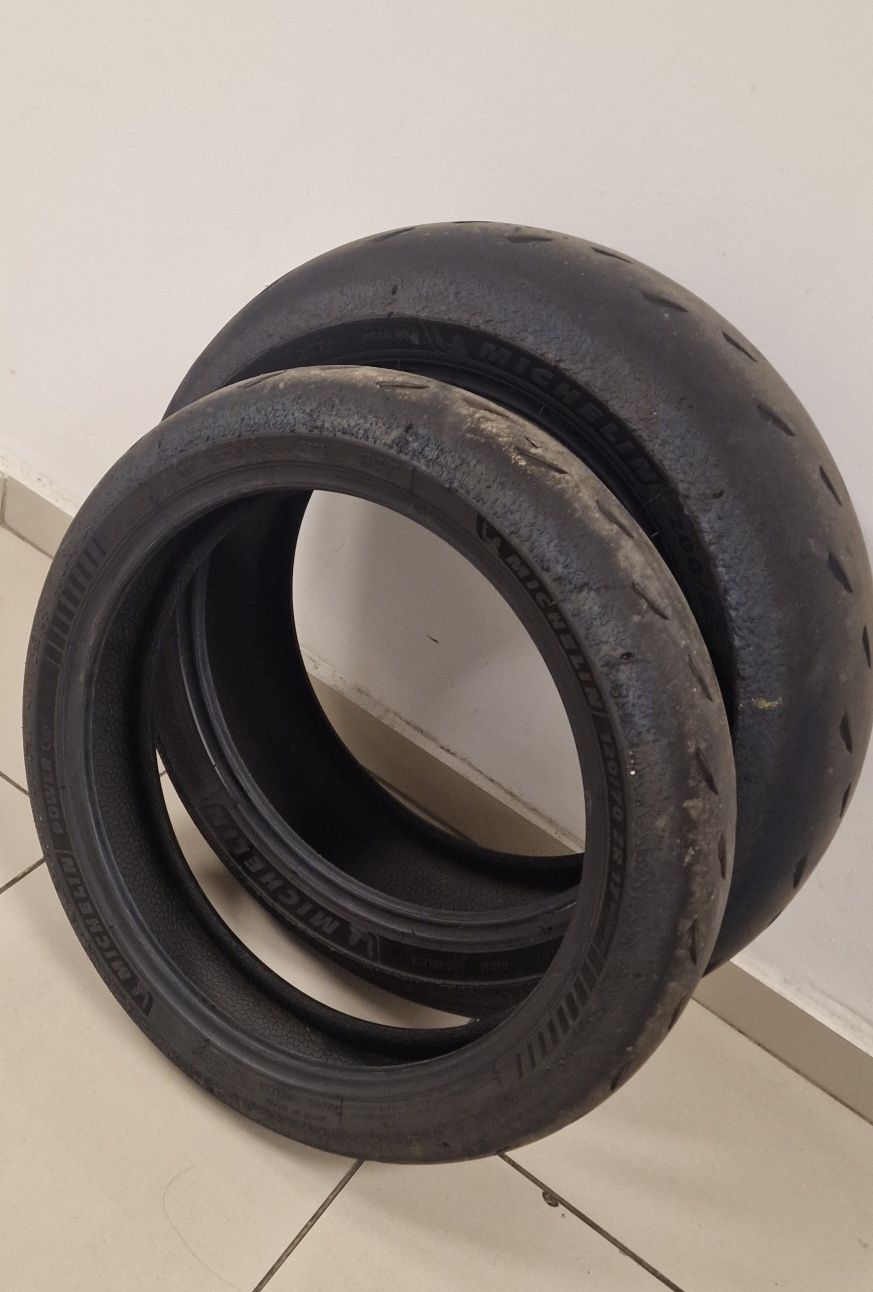 Set anvelope moto MICHELIN Power Cup 2, 200/55 120/70 ZR17