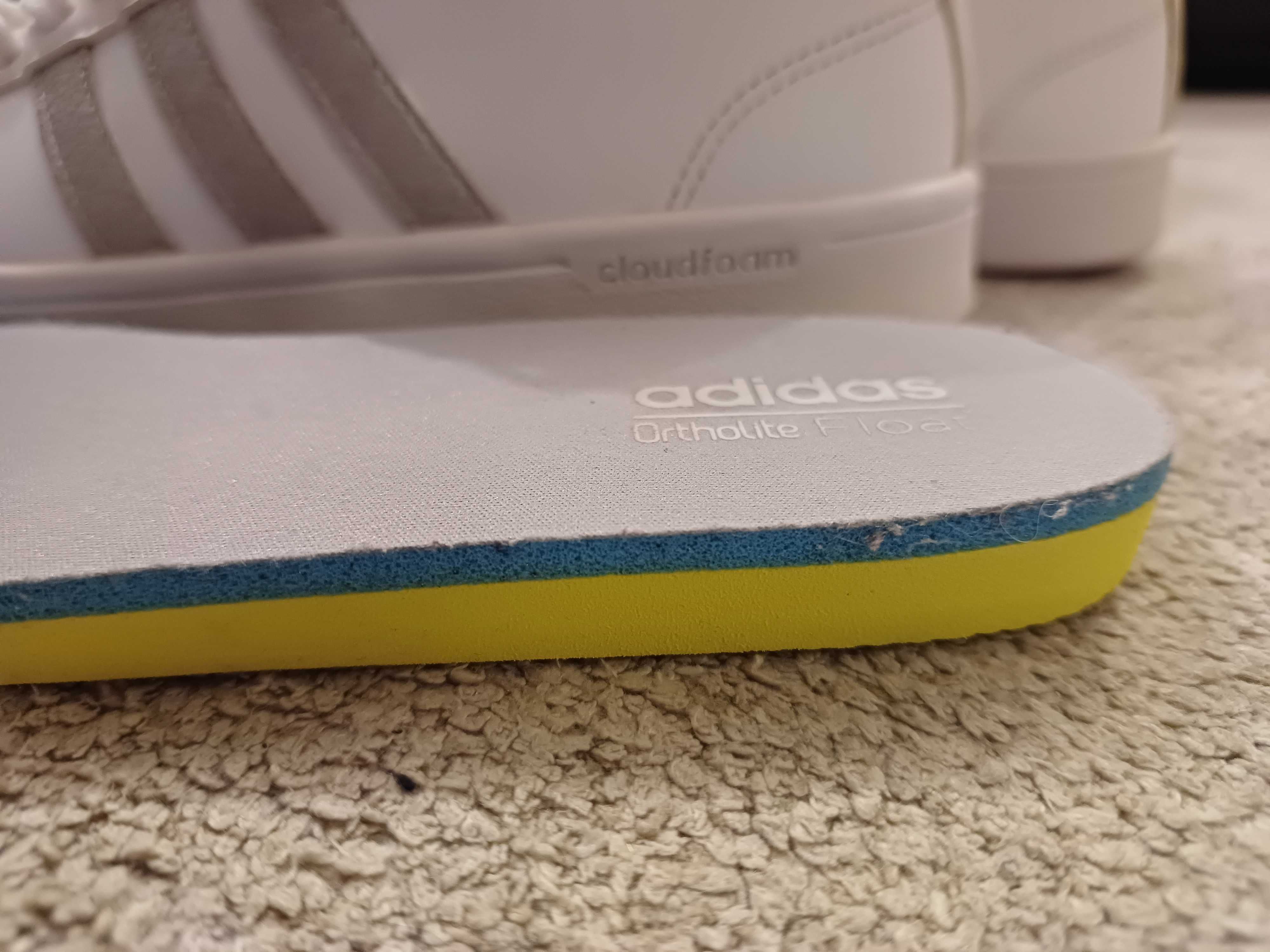 Оригинални дамски бели кецове - ADIDAS Cloudfoam - 37-38