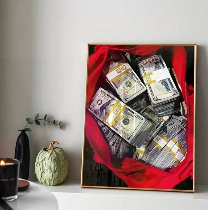 Tablou Canvas Money Bag – 30x40 cm portrait decor perete living/birou