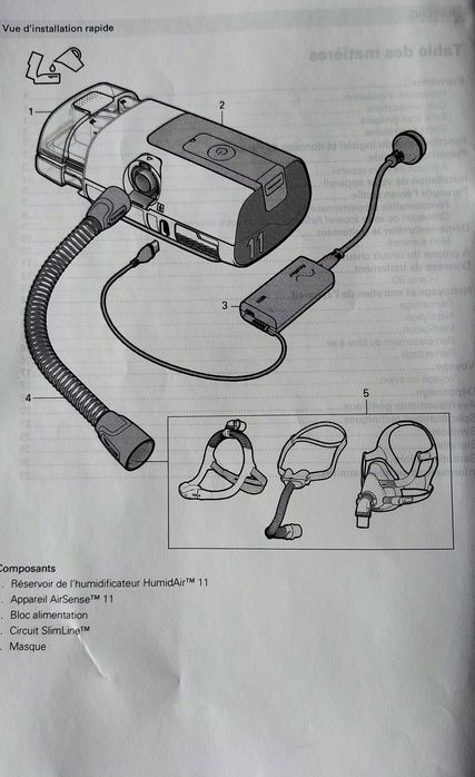 Sistem de tratare apnee . Nou cumpărat din Franța