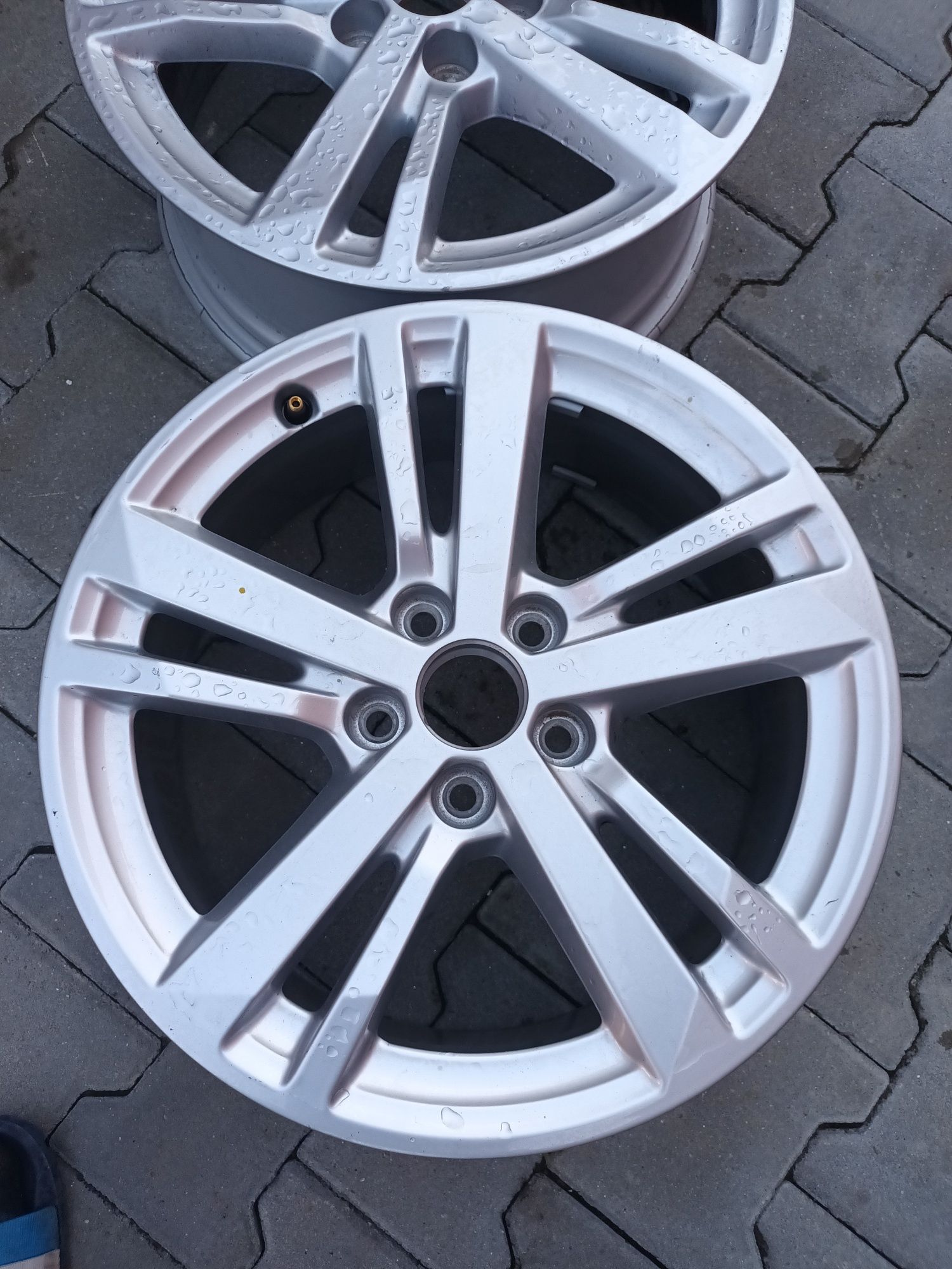 2 jante aliaj 5x112 R17 originale audi Q3 fără cauciucuri