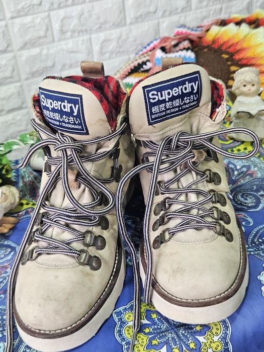 Superdry боти естествена кожа N38