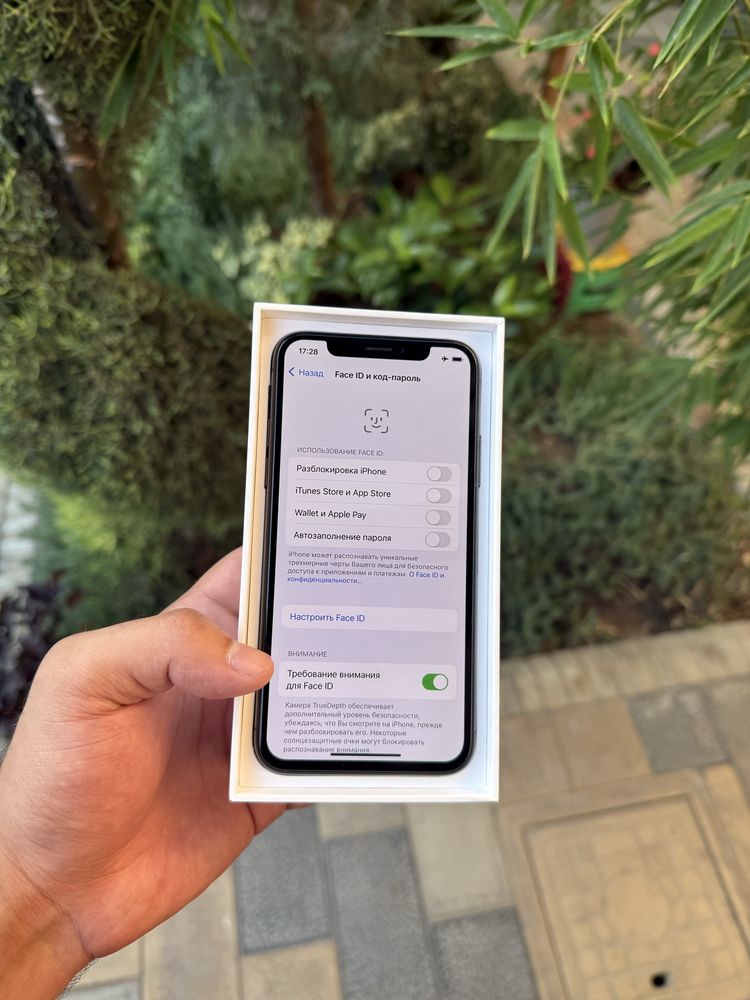Iphone x ayfon x 256gb LL/A qora holati ideal aybi yo face ishlidi