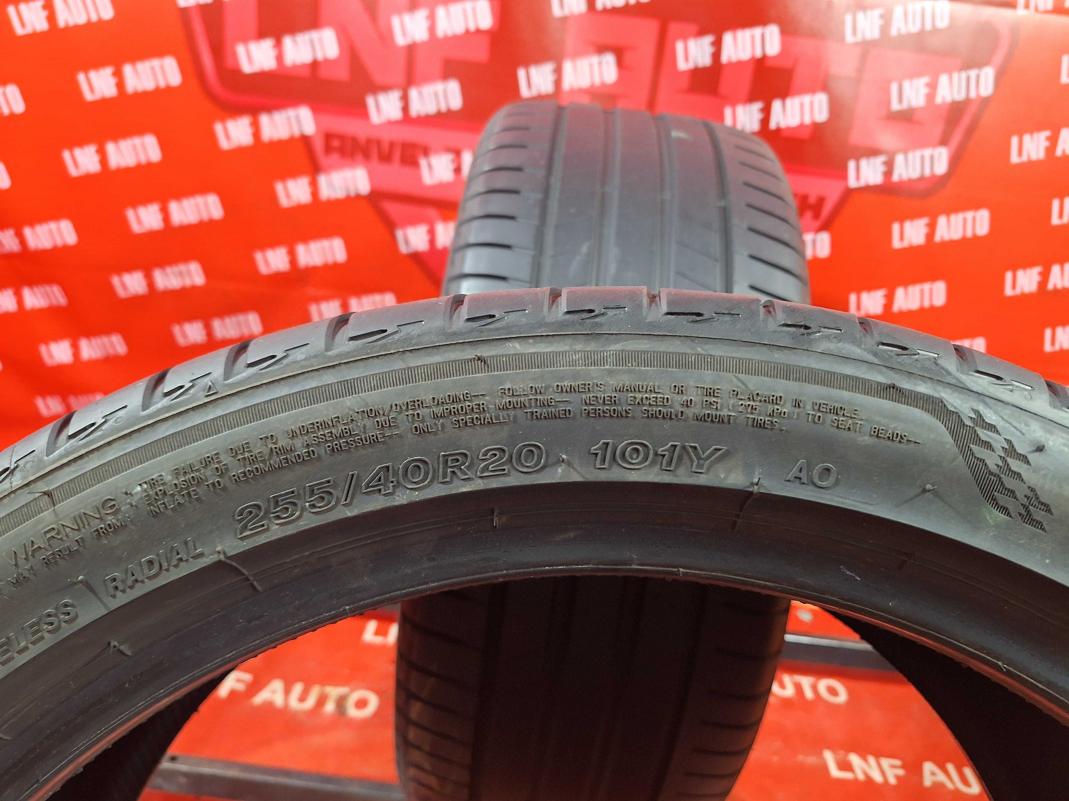 Anvelope de VARA - 255/40/20 - BRIDGESTONE - 5.85 MM - DOT 2020 !