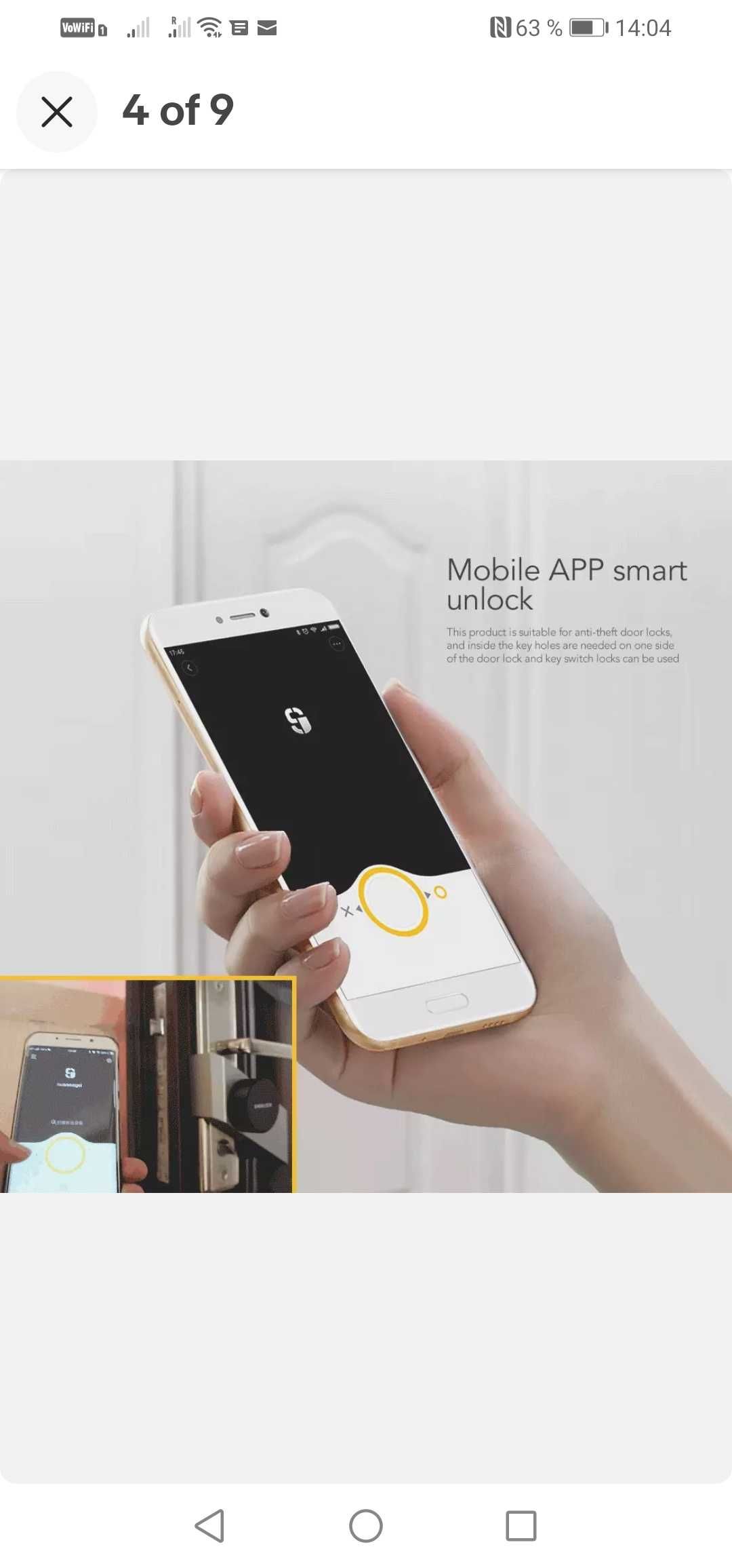 Încuietoare inteligenta smart Sherlock S2+telecomanda inteligenta