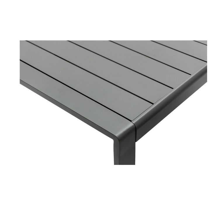 Masa terasa gradina din aluminiu 155 x 92 x 75 cm gri antracit curte