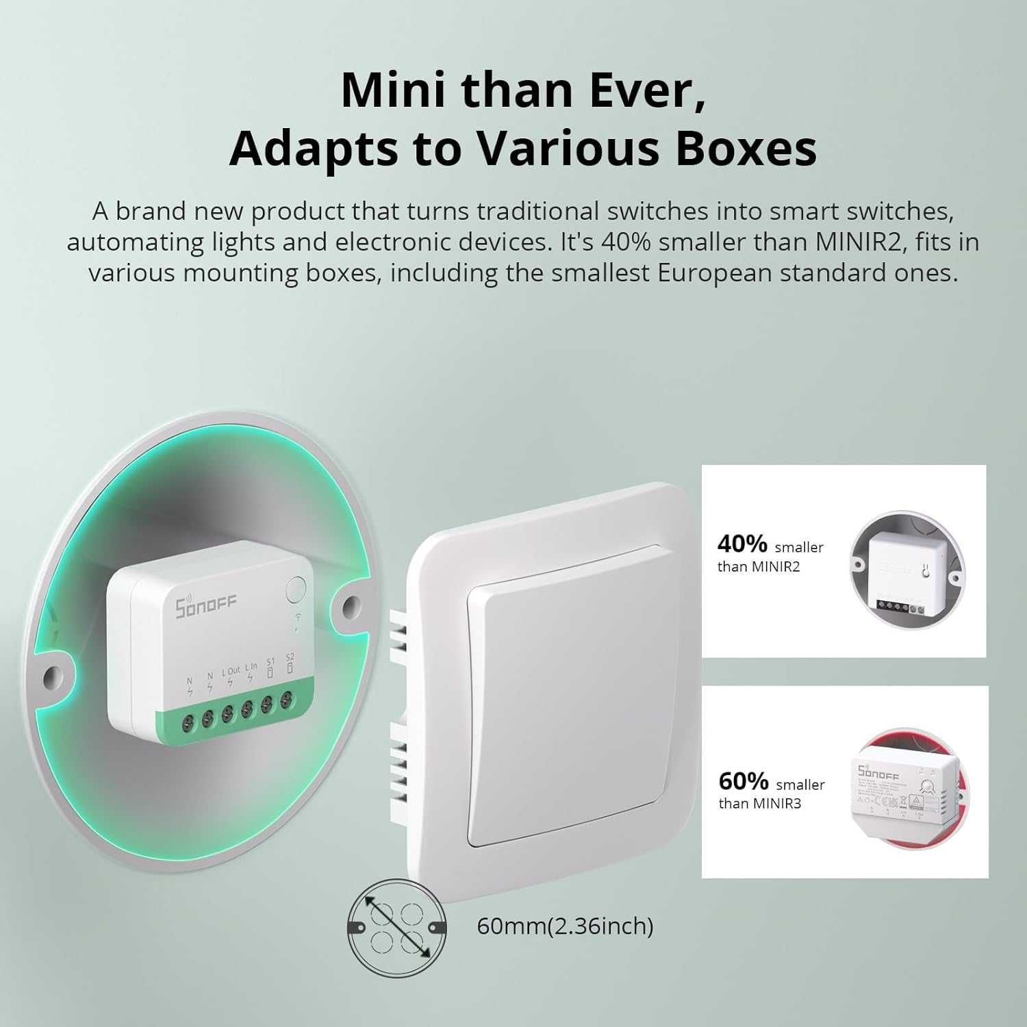WiFi Интелигентен Превключвател SONOFF MINIR4M
