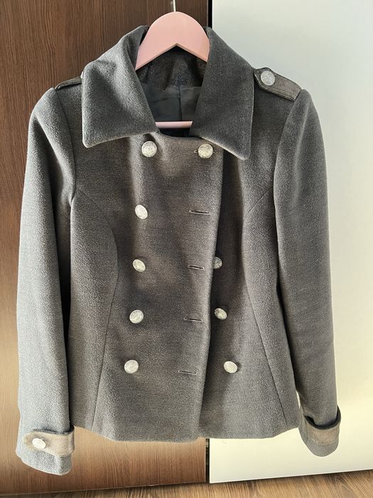 Sacou palton scurt cu nasturi marimea S
