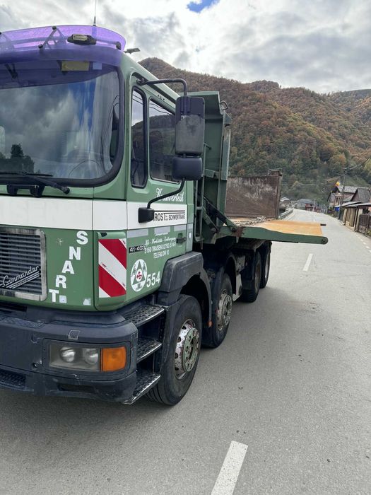 Man 8x4 sau schimb cu auto Suv oblon hidraulic lateral