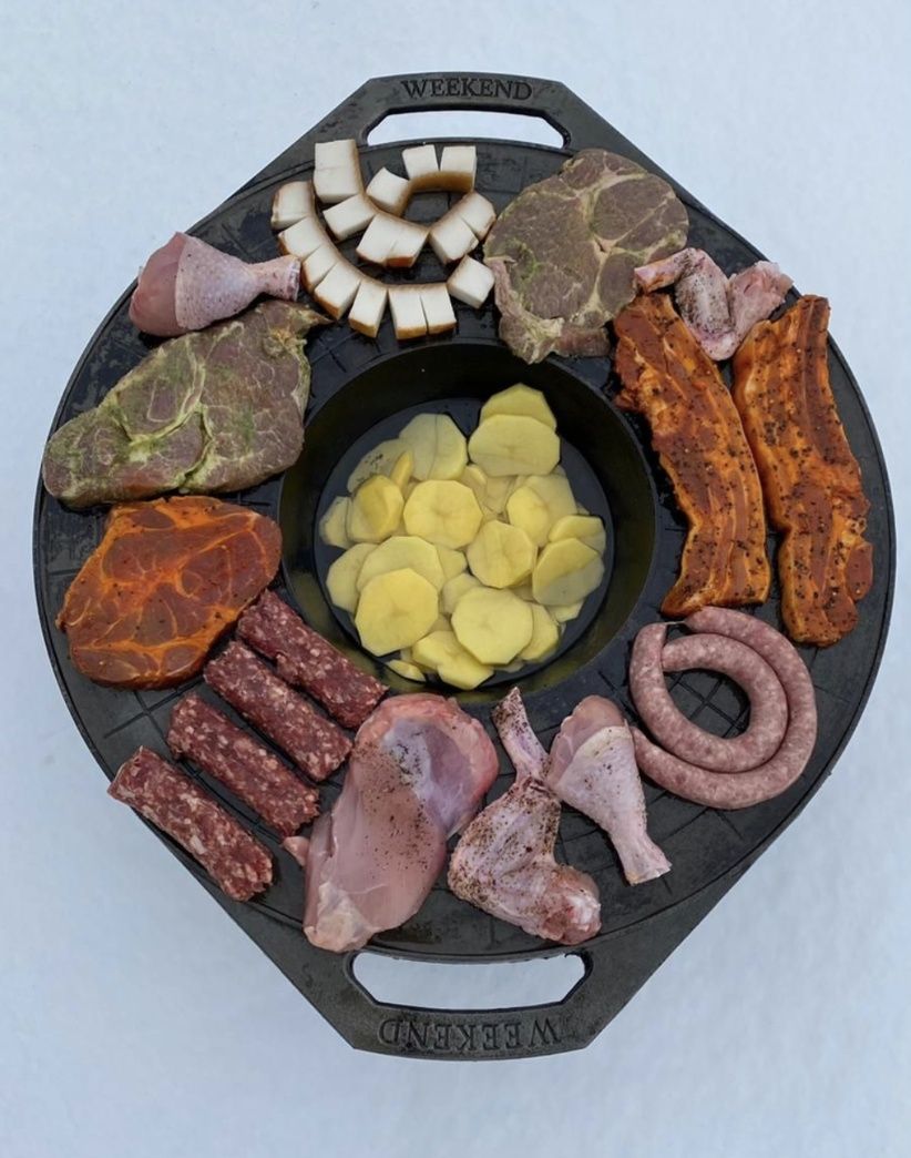 Gril disc fonta Mixt Barbeque Ø 52 cm