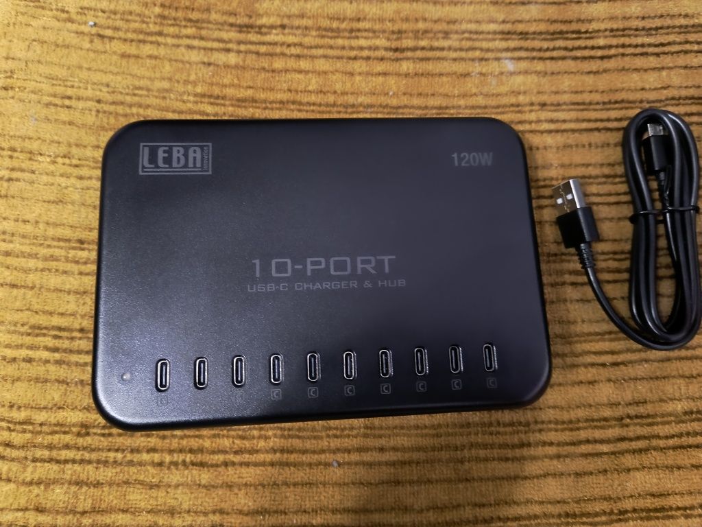 Зарядно Leba 10 port USB-C тип разклонител