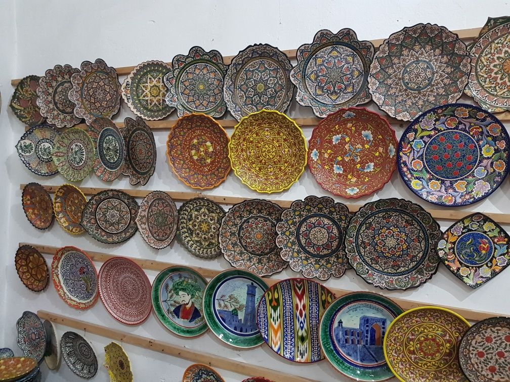 Узбекская керамика ручной работы.  Фарфор