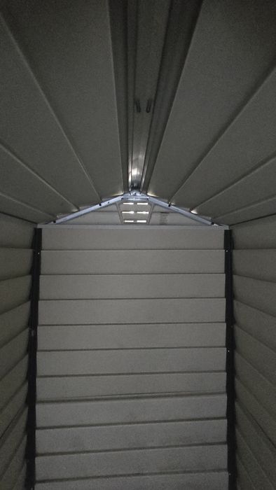 Magazie grădină Duramax EverMore 4x6, 102x165 cm gri, plastic,impecabi
