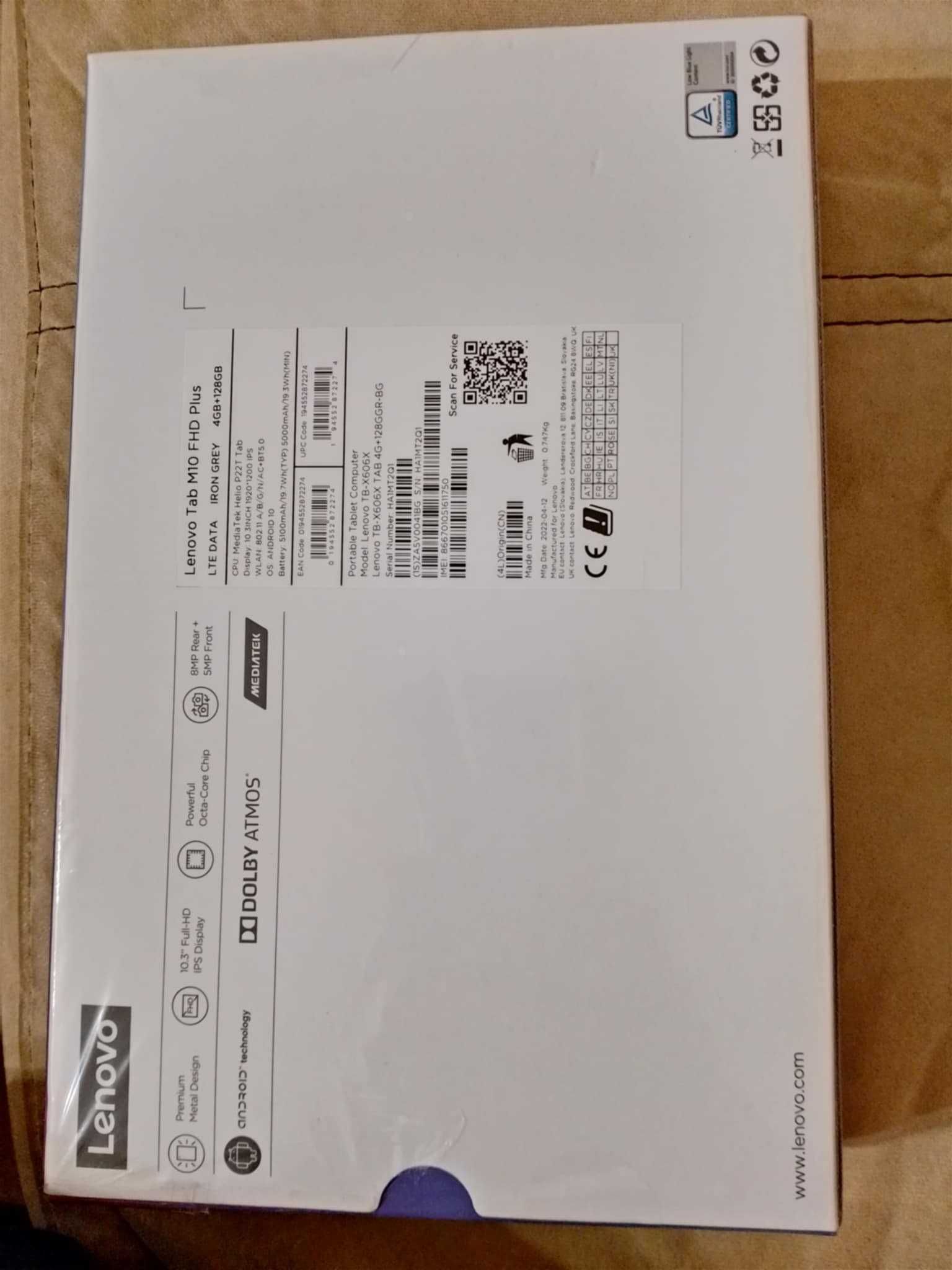 Таблет  tab Lenovo M10 FHD Plus чисто нов, неразопакован.