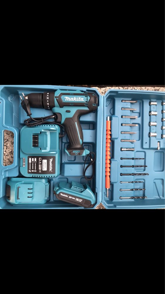 Нов Промо Винтоверт Макита Makita 24V 5Ah Ударен Цената е за комплект