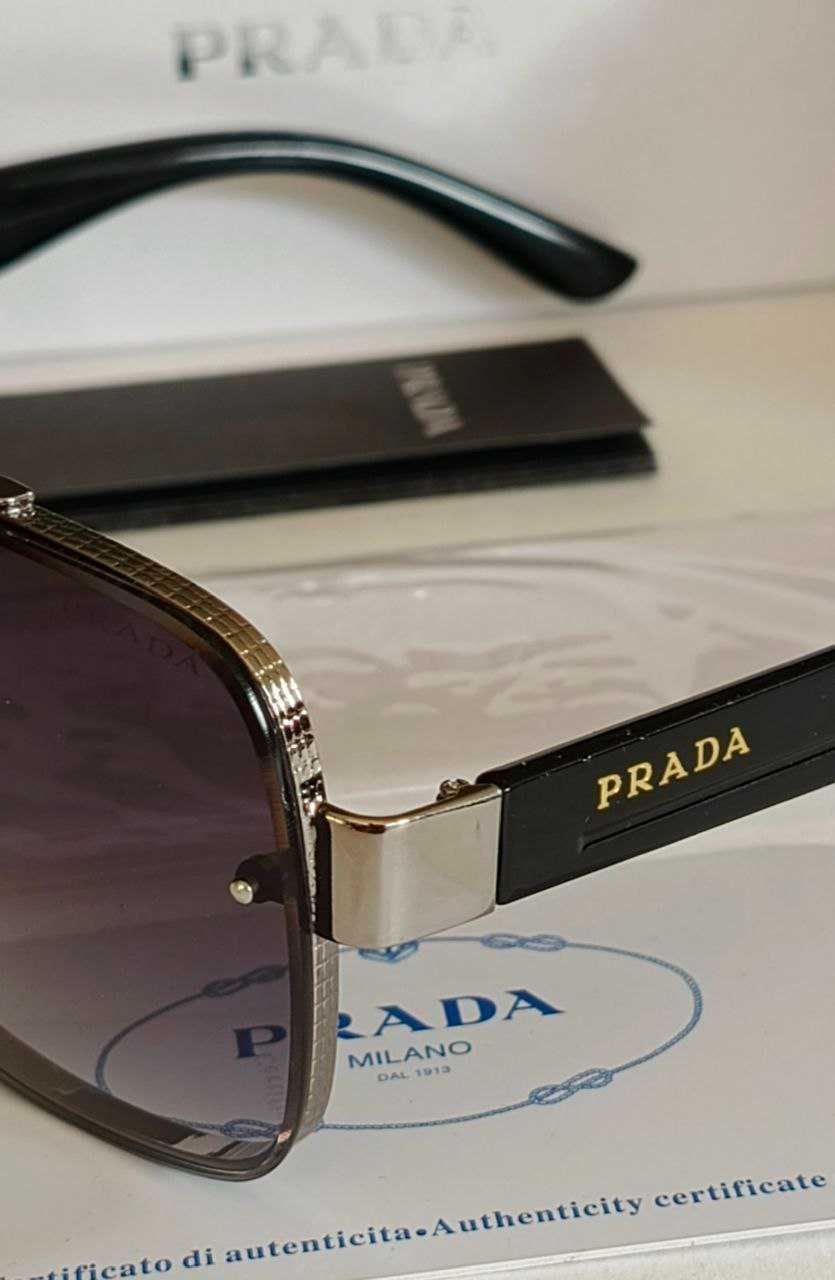 Очки Prada Lux Gold Black с Полиризацией