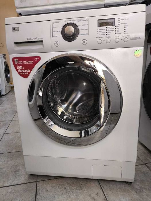 Стиральная машина LG Direct Drive на 8 кг с сушкой