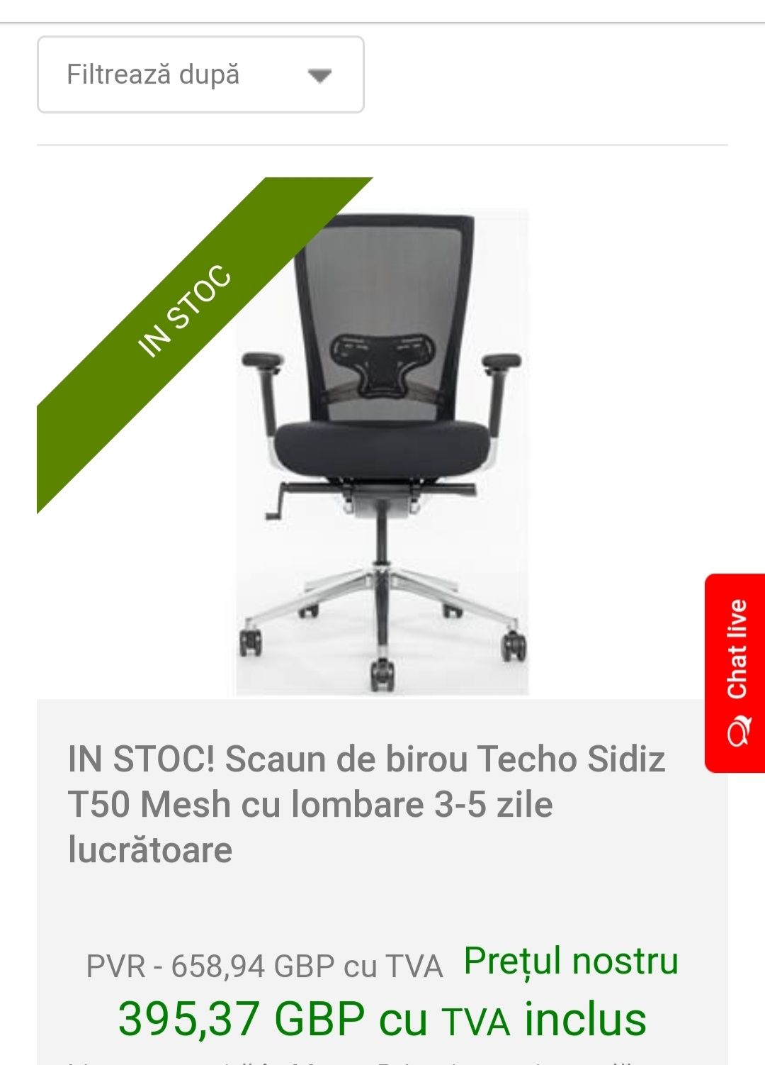 Scaun de birou, ergonomic