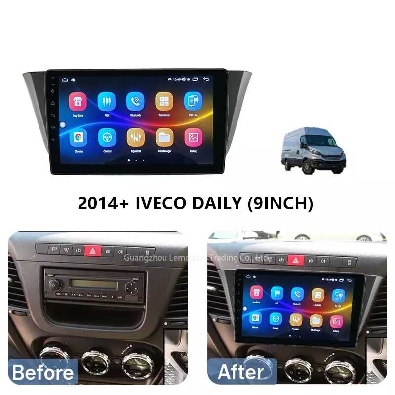 Navigatie Android 14 Iveco Daily  Waze Carplay + CAMERA