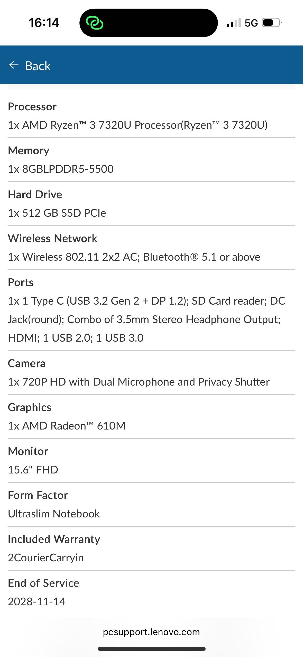Лаптоп Lenovo Ideapad