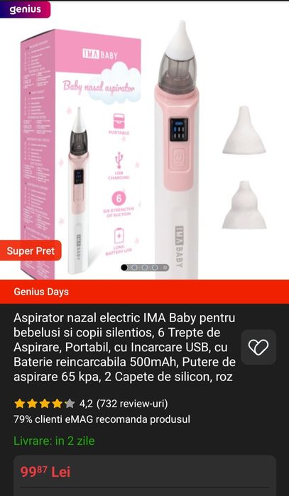 Aspirator nazal bebe