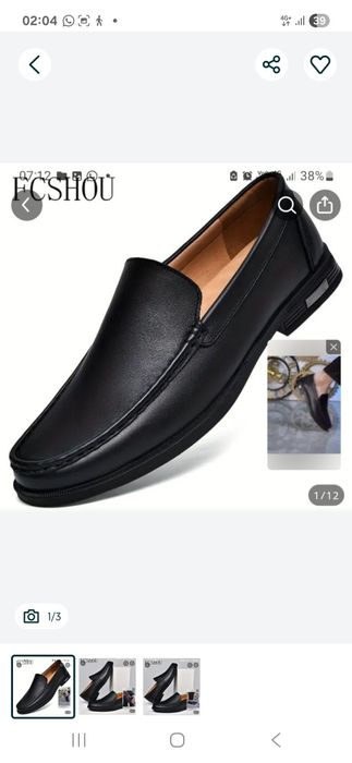 Новые мужские туфли, натуральная кожа 41 размер