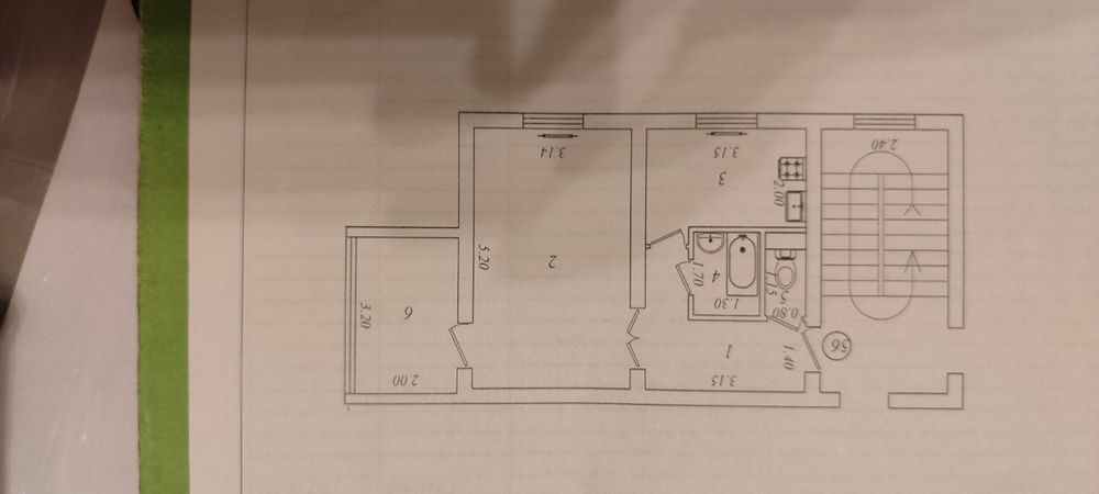 Продам чиланзар 14.  Одна комнатная.  Балкон 2*4