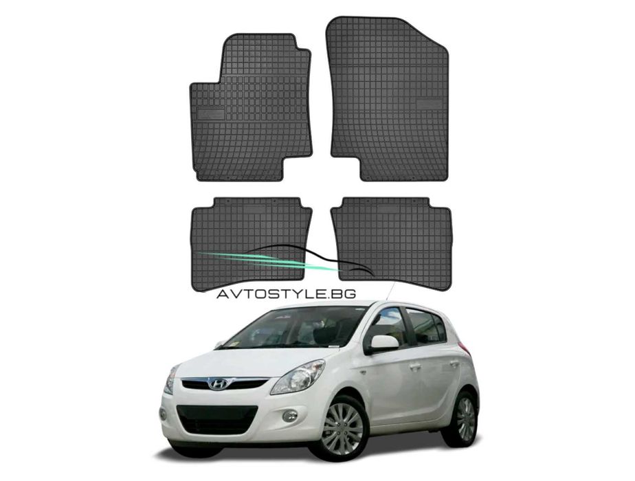 Гумени стелки за Hyundai i20,2008-2014 г., Frogum - El Toro