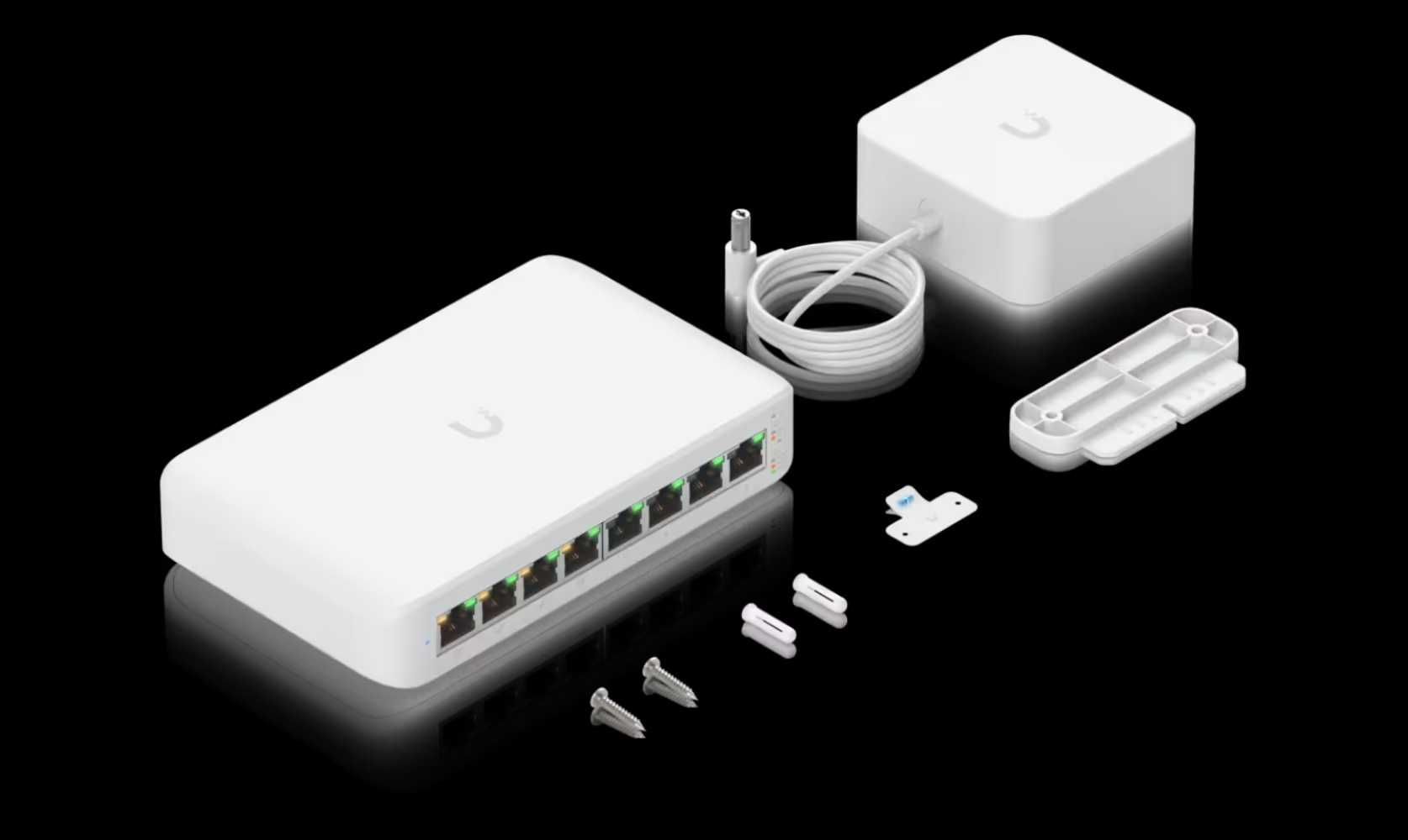 Управляемый коммутатор Ubiquiti UniFi Switch 8 USW-Lite-8-POE/Оригинал
