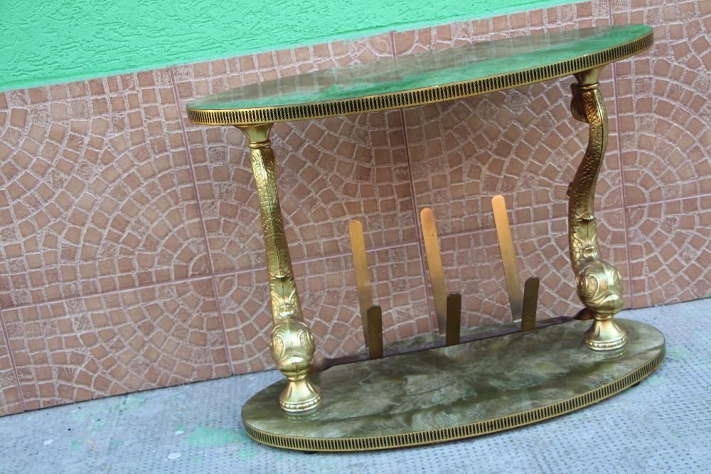 Masa din bronz veche cu pesti, crap