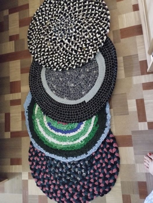 Вязаные дорожки-кружки