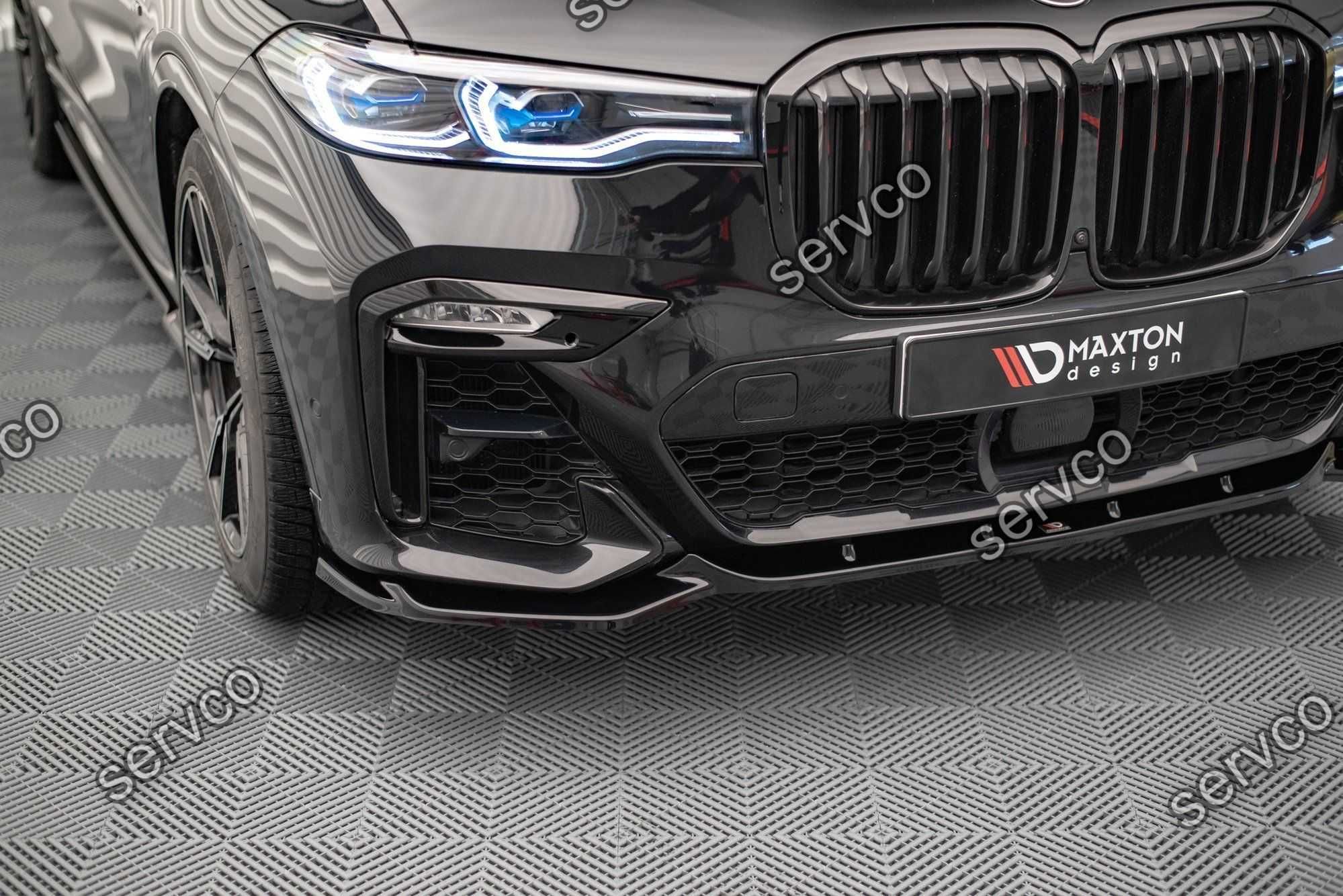 Prelungire splitter bara fata BMW X7 M G07 2018- v3 - Maxton Design