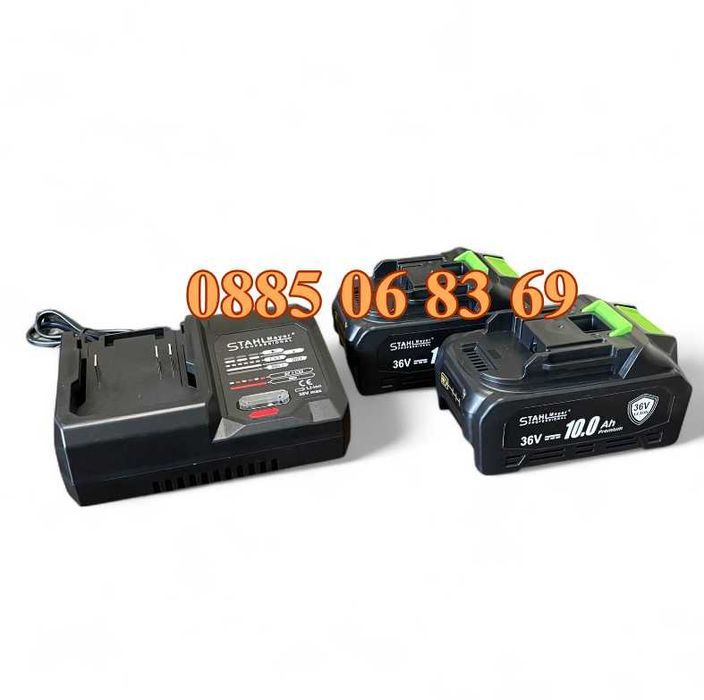 К-т Акумулаторен перфоратор, ъглошлайф 125 мм, гайковерт/винтоверт 36V