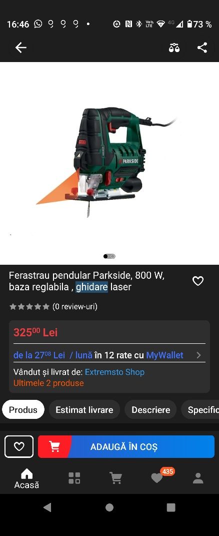 Ferastrau pendular Parkside Jigsaw pstd 800C3