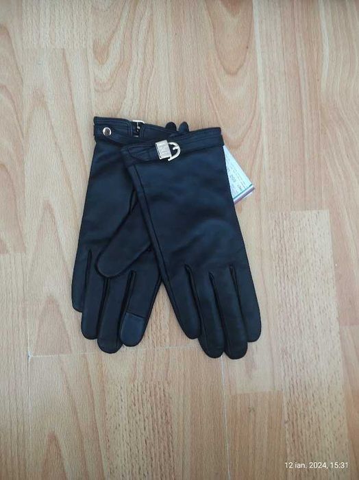 Mănuși de piele naturală Tommy Hilfiger dama,(Super Ofertă).