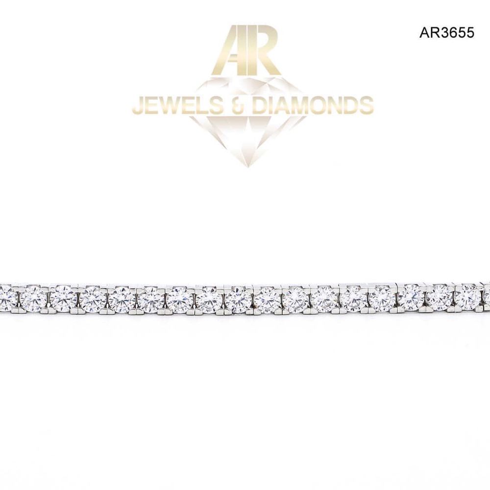 Bratara Aur Alb 14K Tennis model nou deosebit ARJEWELS(AR3655)