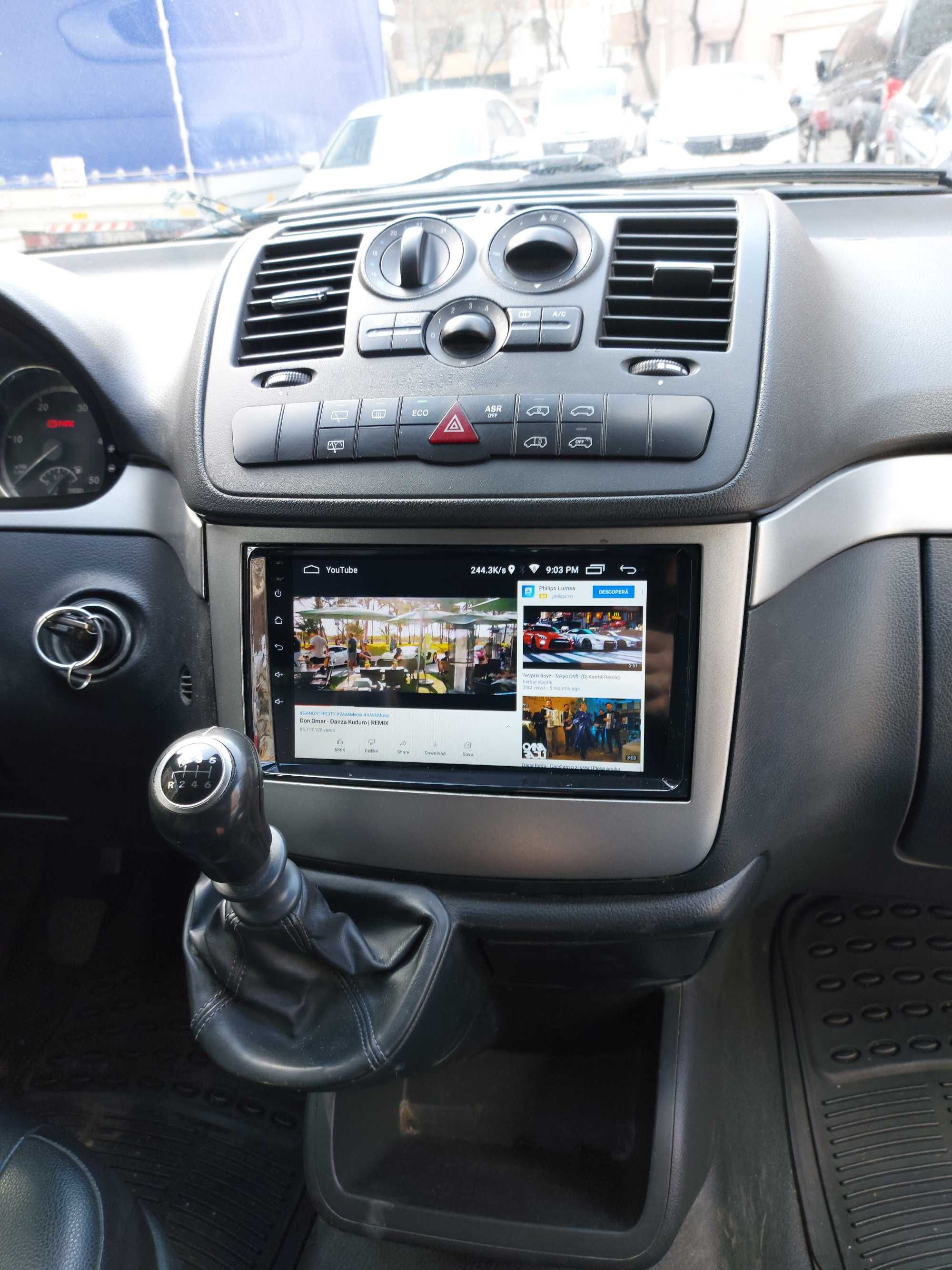 Navigatie Android Mercedes Vito Waze YouTube Carplay