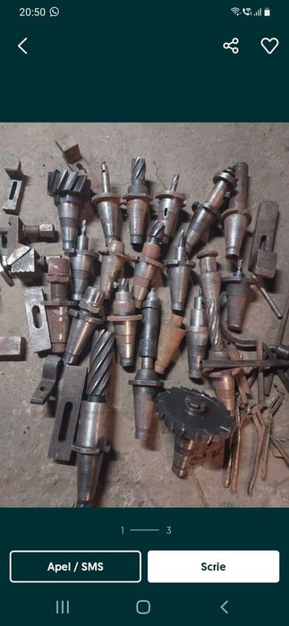 Conuri iso 50 freză metal,bride prindere masă