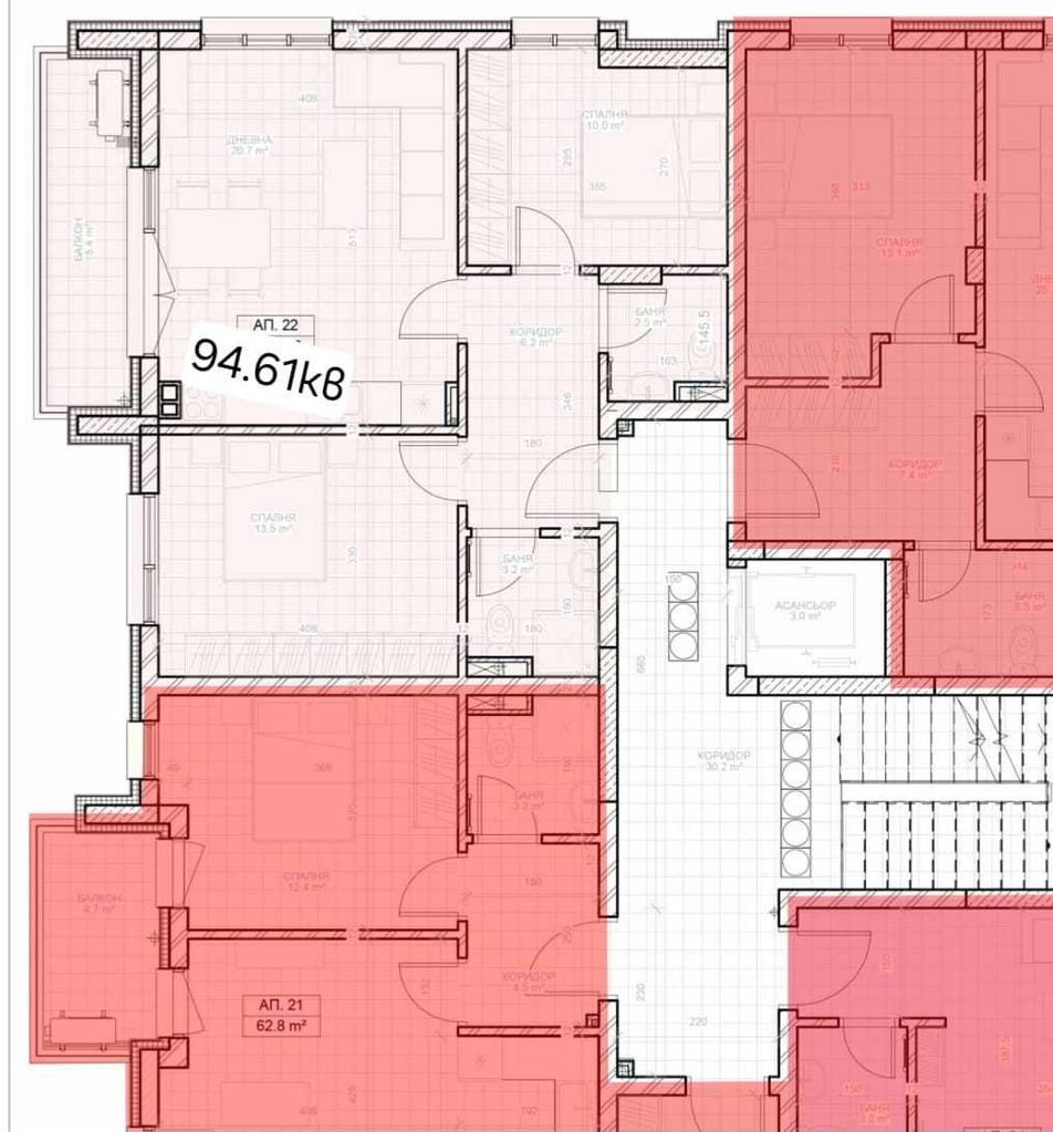 Продава се Тристаен апартамент в Стара Загора, Железник - център - 95 кв.м за 847 €/кв.м - Снимка #2