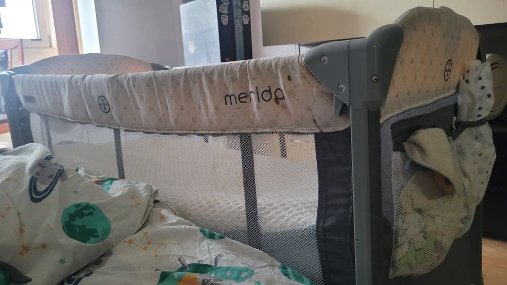 Patut pliabil bebe țarc calatorie pat cosleeping laterala glisanta cul