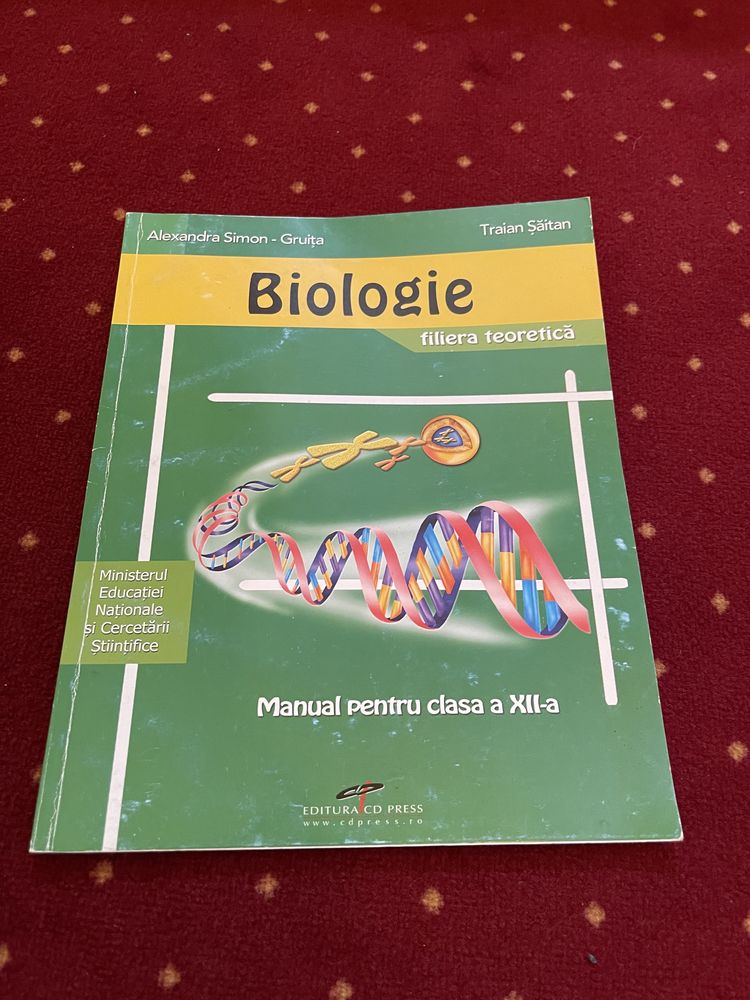 Manual Biologie Clasa a 12-a Alexandra Simon - Gruita si Traian Saitan