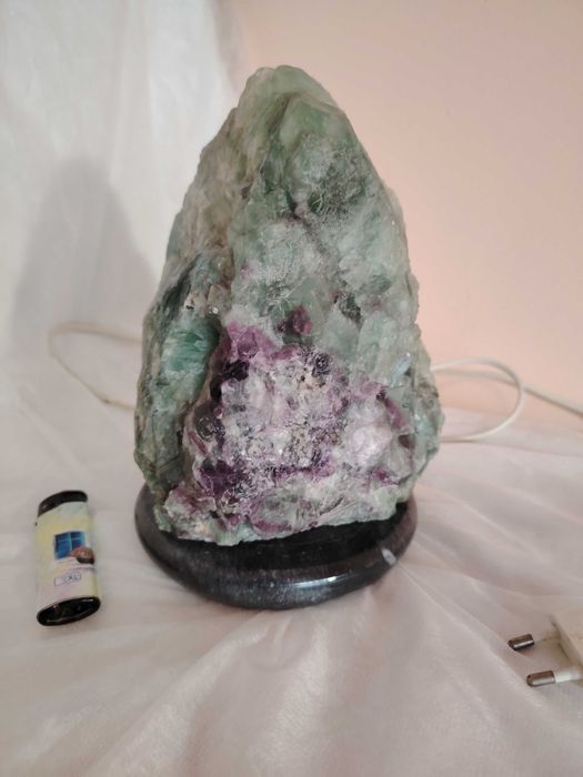 Lampa mare de Fluorina, decor, cristaloterapie, purificare energetica
