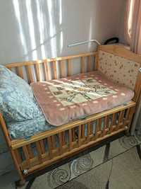 кроватка детская деревянная
