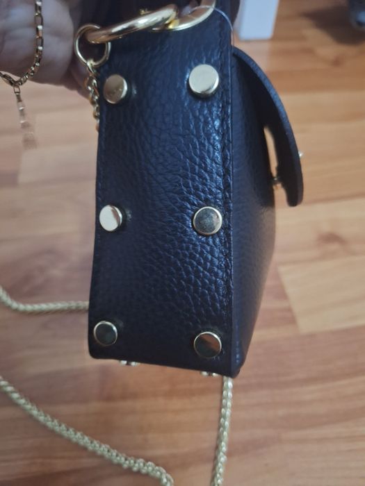 Geantă neagră piele naturala