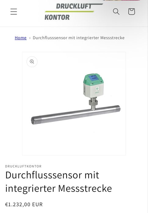 Contor  de consum     aer comprimat  si gaz