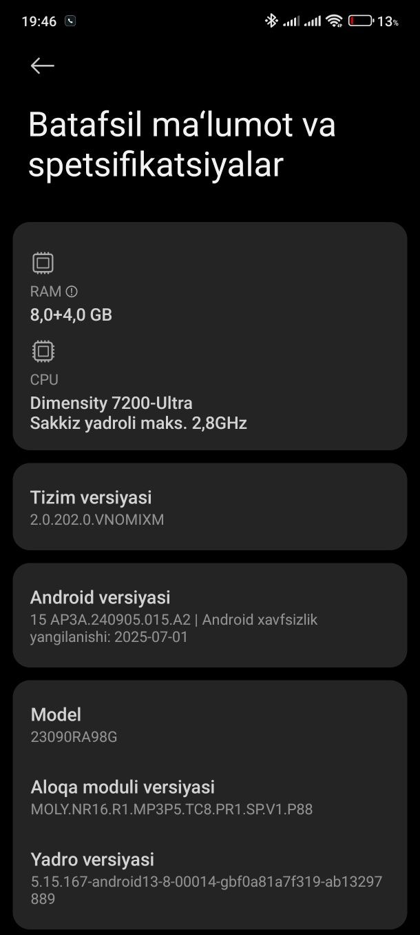 Xiaomi redmi note 13 pro +5G