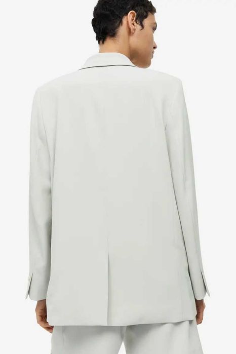 Sacou H&M cu un rând de nasturi culoare kaki masura L