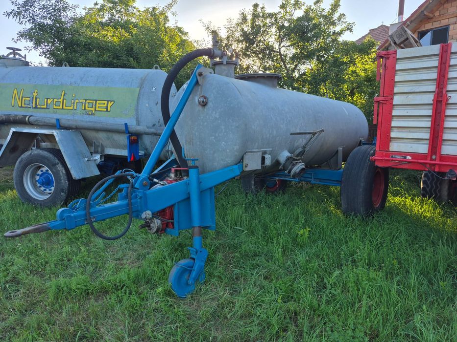 Vidanja Galvanizata 3000 L,pompa vacum. Recent adusa din Germania.